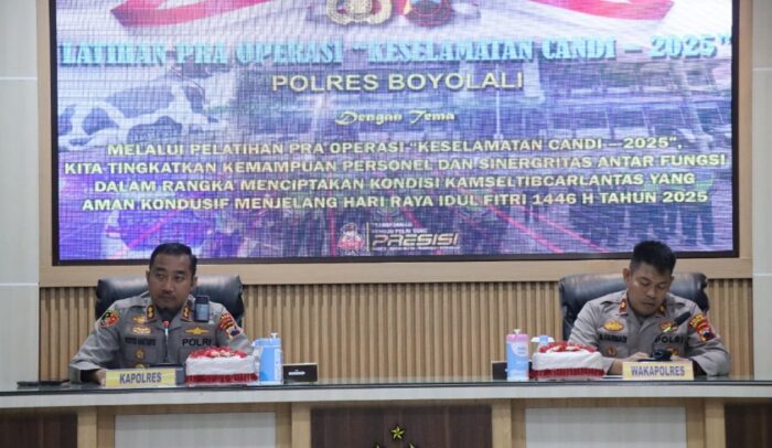 Persiapan Ramadhan, Polres Boyolali Gelar Latpraops Keselamatan Candi 2025