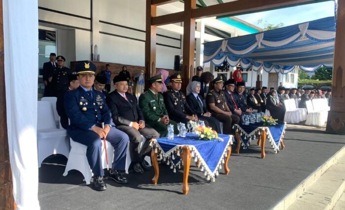 Kapolres Boyolali Pimpin Upacara Peringatan Hari Kesaktian Pancasila di Alun-alun Kidul