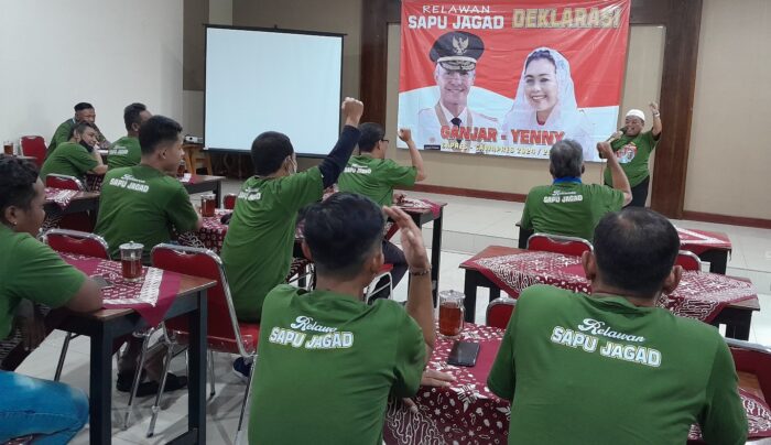 Relawan Sapu Jagad Sukoharjo Deklarasikan Ganjar Pranowo-Yenny Wahid, Capres-Cawapres 2024