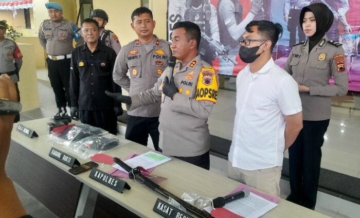 Tertangkap di Bekasi, Pria Pembawa Sajam di Kantor Bupati Sukoharjo Terancam 10 Tahun Bui