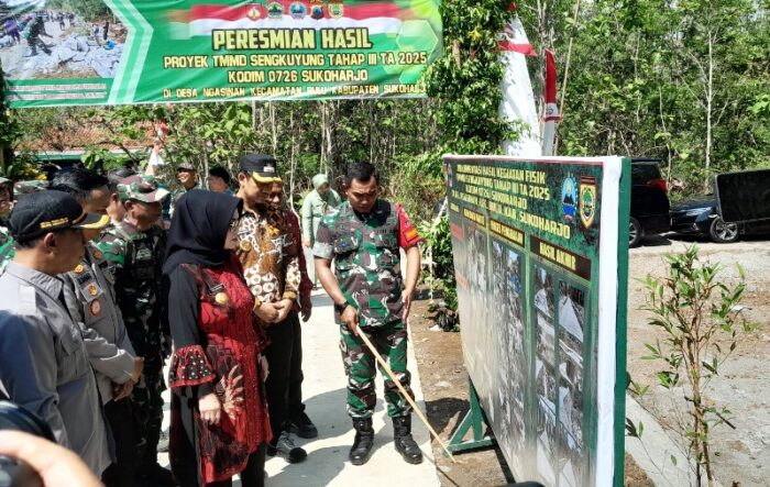 Dandim 0726/Sukoharjo Pimpin Sukses TMMD Sengkuyung Tahap III di Desa Ngasinan