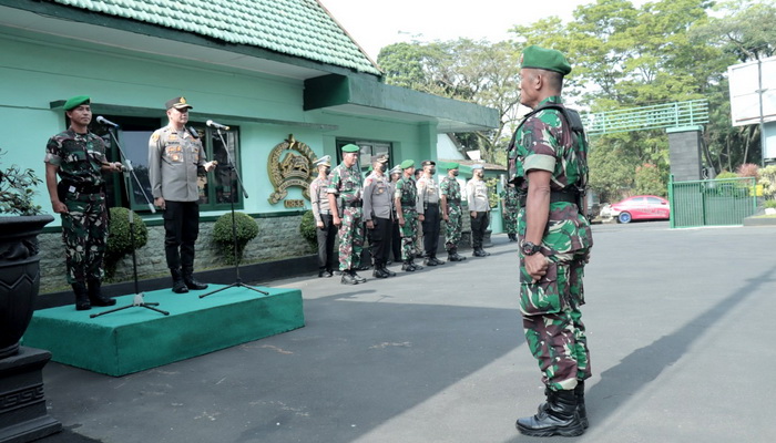 Wujudkan Situasi Kamtibmas yang Kondusif di Kota Malang, TNI-POLRI Gelar Apel Gabungan