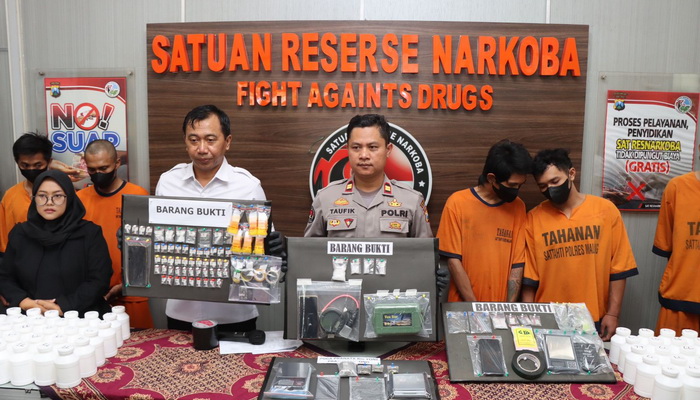 Satresnarkoba Polres Malang Amankan 11 Tersangka Kasus Narkoba dalam 3 Pekan