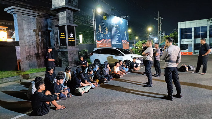 Tindak Pelaku Balap Liar, Polresta Malang Kota Amankan Belasan Sepeda Motor
