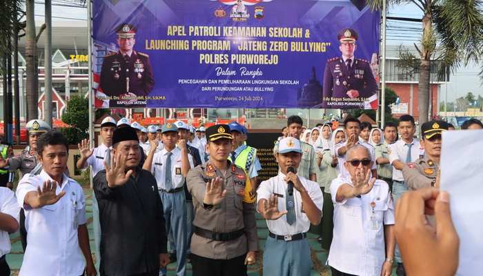 Cegah Bullying di Kalangan Pelajar, Polres Purworejo Launching Program ‘Jateng Zero Bullying’