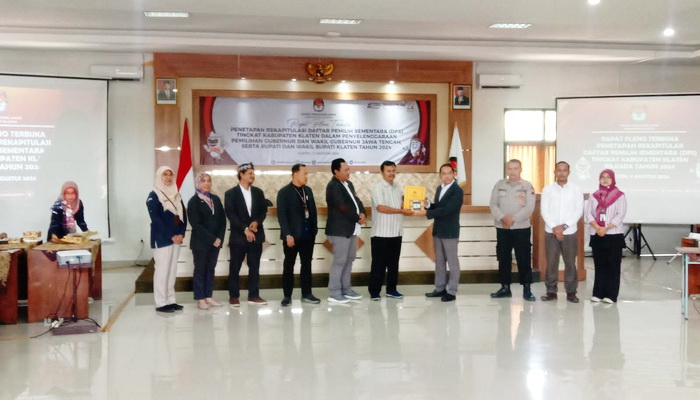 Daftar Pemilih Sementara Pilkada 2024 Klaten Ditetapkan Sebanyak 975.447 Orang