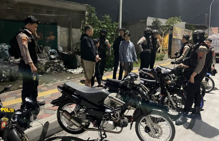 Patroli di Underpass Joglo, Tim Sparta Amankan 5 Motor Knalpot Brong