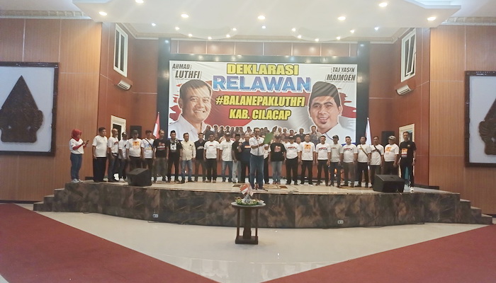 Jelang Pilgub 2024, Relawan ‘Balane Pak Luthfi’ Cilacap Gelar Deklarasi Akbar