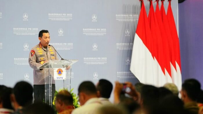 Bicara di Rakornas BNPB, Kapolri Paparkan Langkah Konkret Manajemen Risiko Bencana