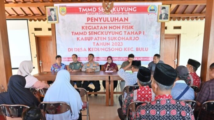 TMMD Sengkuyung I 2023, Dandim dan Kapolres Sukoharjo Kompak Beri Penyuluhan