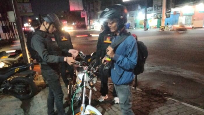 Patroli di Kartasura, Tim Pandawa Polres Sukoharjo Amankan 10 Motor Knalpot Brong
