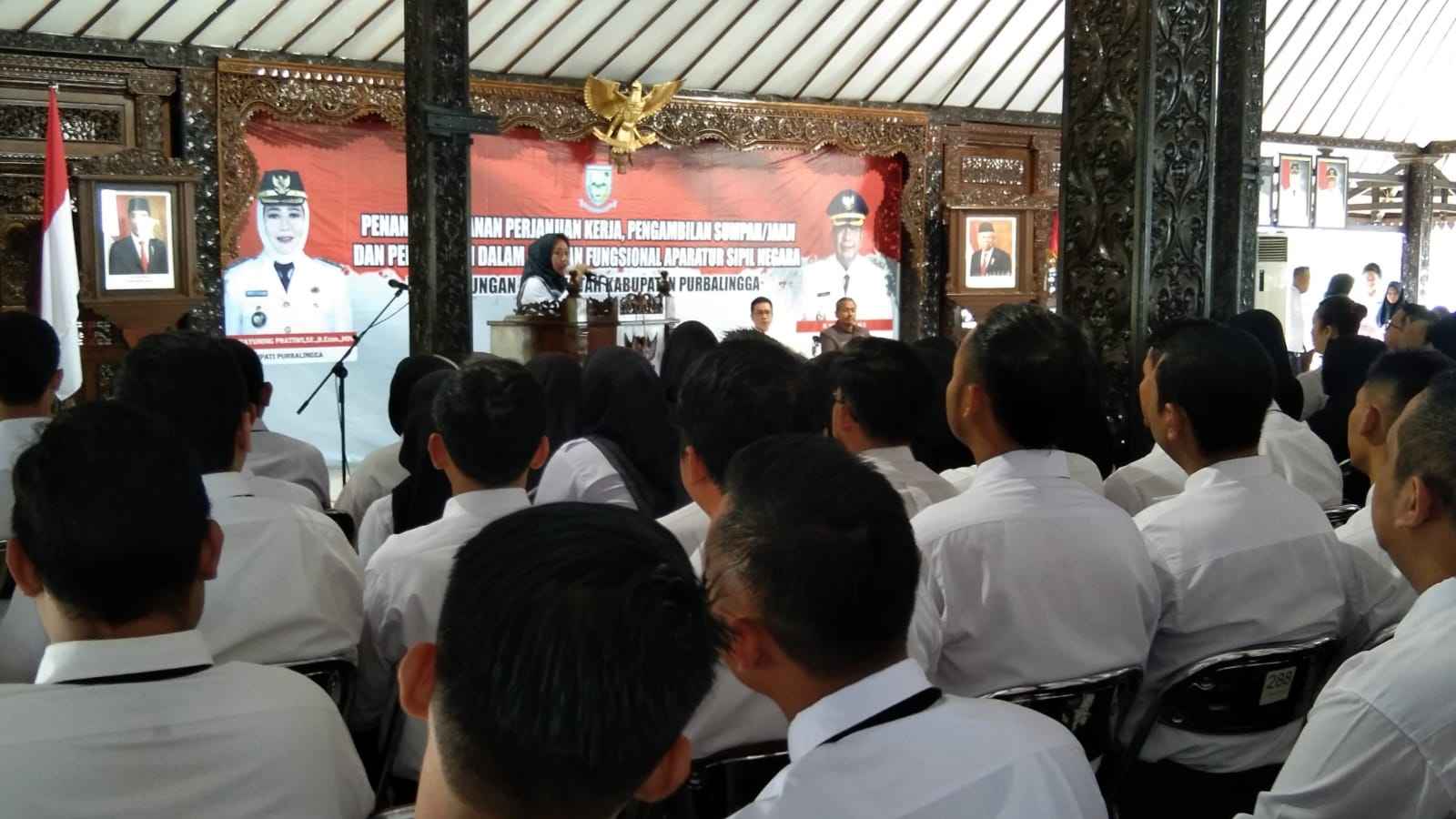 Lolos Seleksi Ketat, 285 ASN Dilantik Bupati Purbalingga