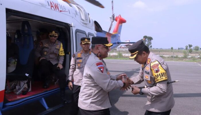 Cek Kamtibmas Wilayah Perbatasan, Wakapolda Jateng Lakukan Patroli Udara