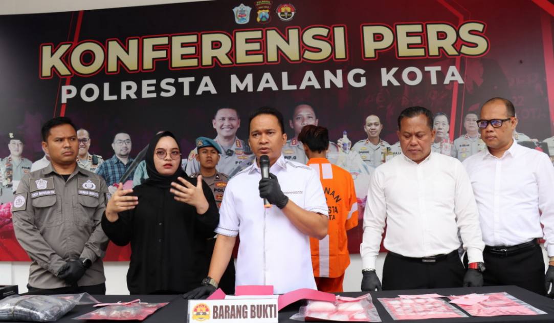 War On Drugs, Polresta Malang Kota Sita 1,5 Kg dari Kurir Narkoba