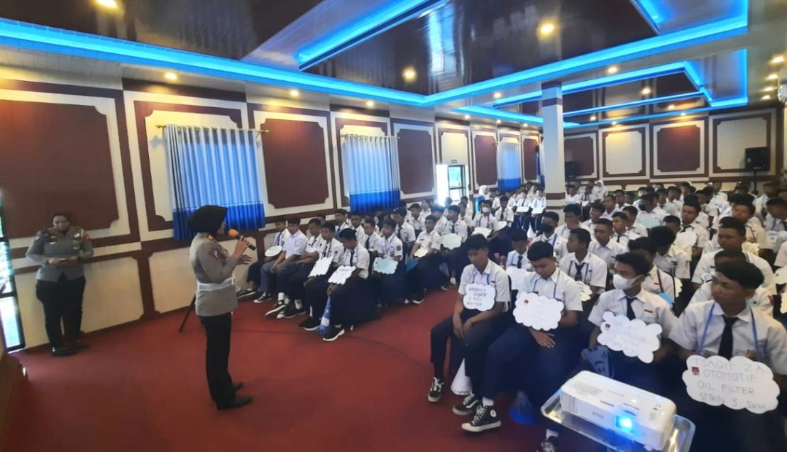 Operasi Patuh Candi 2023, Satlantas Polres Sukoharjo Gelar Dikmas Lantas di Sekolah